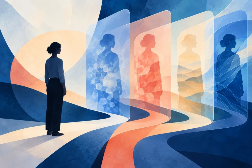Conceptual editorial illustration accompanying Could Your Digital Twin Help Choose a Treatment?